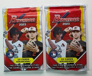 2 Packs of 2023 Bowman Baseball Cards (2)