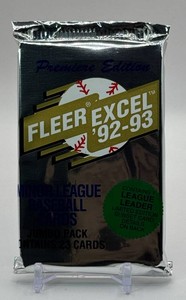 1 Pack of 1992-93 Fleer Excel Baseball Cards