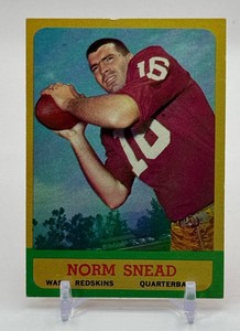 Norm Snead 1963 Topps Vintage Football Card No. 158