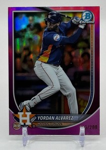 Yordan Alvarez 299 2025 Bowman Chrome Purple Baseball Card No. 81