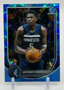 Anthony Edwards 2025 Bowman Chrome Sapphire Minnesota Timberwolves Basketball Card No. BCV-103