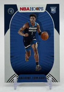 Anthony Edwards RC 2020 NBA Hoops Minnesota Timberwolves Rookie Basketball Card No. 216
