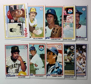 10-Card 1978 Topps Baseball Card Lot (StarsHOF)