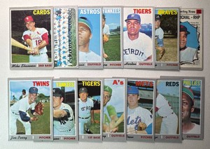 14-Card 1970 Topps Vintage Baseball Card Lot (StarsHOF)