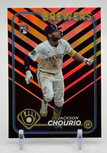 Jackson Chourio Foil RC 2024 Topps Update Rookie Baseball Card No. US240