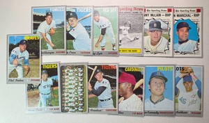 13-Card 1970 Topps Vintage Baseball Card Lot (StarsHOF)