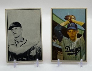 Billy Loes & Keith Thomas 1953 Bowman Baseball Card Lot