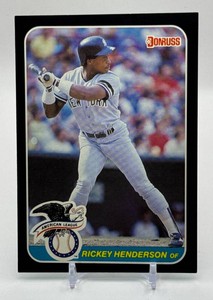 Rickey Henderson 1986 Donruss Jumbo Baseball Card No. 6
