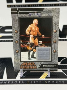 Brock Lesnar Event-Used Ring Mat Relic 2003 Fleer WWF Mat Finish Wrestling Card
