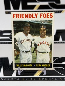 1964 Topps Friendly Foes #41 Willie McCovey and Leon Wagner #41 Vintage Baseball Card