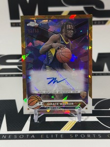 Jarace Walker 50 Auto RC 2024 Topps Chrome #CG-JAW Numbered 250 Basketball Rookie Card