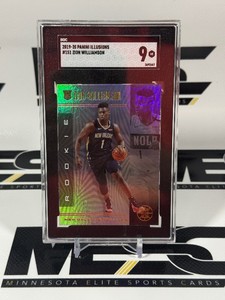 Zion Williamson RC SGC 9 Mint Graded Slab 2019-20 Illusions #151 Rookie Basketball Card