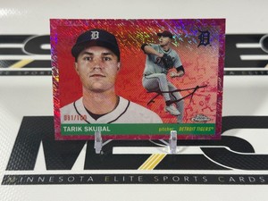 Tarik Skubal 100 2025 Topps Chrome #68 Numbered 081100 Baseball Card
