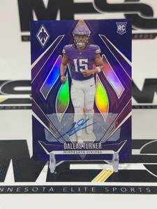 Dallas Turner 49 Auto RC 2024 Phoenix #174 Numbered 1749 Minnesota Vikings Rookie Football Card