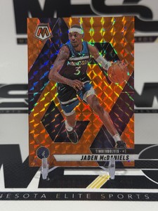 Jaden McDaniels 249 2024-25 Mosaic Orange prizm #101 Numbered 161249 Minnesota Timberwolves Basketball Card