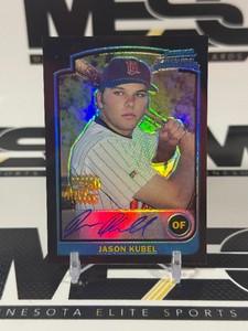 Jason Kubel RC Auto 2003 Bowman Chrome #337 Rookie Minnesota Twins Baseballs Card Presented by MN Elite Sports Cards