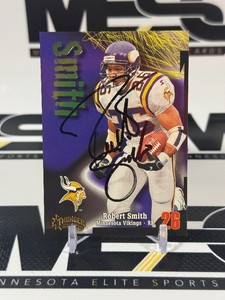 Robert Smith Auto on-Card 1998 Skybox Thunder #110 Minnesota Vikings Football Card
