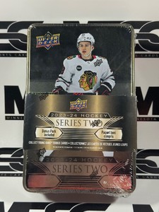 2023-24 Upper Deck Hockey Series Two NewSealed Tin Card Box