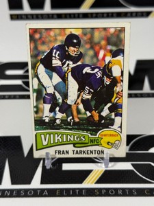 Fran Tarkenton 1975 Topps #400 Vintage Minnesota Vikings Football Card