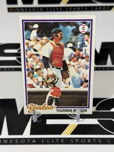 Thurman Munson 1978 Topps #60 Vintage Baseball Card