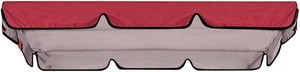 $31 Colorfast Thicker Swing Seat Canopy Replacement 3 Seater 78x50 Inch Rainproof Windproof Heavy Duty Rip Proof Outdoor Furniture Cover Red
