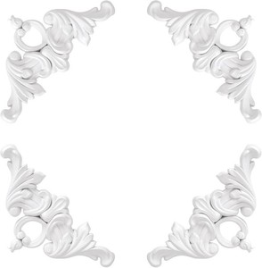 $28 Decorative Corner Molding, Ceiling Corner Molding, Corner Wall Molding, 4Pc  Multiple Designs, Raised Decorative Pattern, Suitable for Walls, Ceilings, Frames, Furniture and DIY Interior Decoration