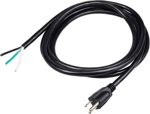 10ft 14 Gauge 3 Prong Heavy Duty Replacement Power Supply Cord Cable 110V 115V 120V Pigtail for Universal AC Appliance, NEMA 5-15 Plug US SJT 14AWG (15A)