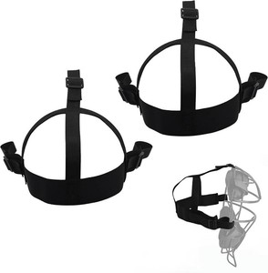 2 Pack Baseball Softball Face Mask Straps, Adjustable Buckle Replacement Straps for Catcher Mask, Universal Youth Adult Secure Durable Mask Strap