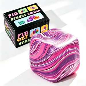 1 Pack Fidget Toys Squishy Stress Cube, Stress Balls for Kids Adults Squishies Stress Relief, Sugar Sensory Toys for Kids with Autism, Fidgets for Classroom Prize Toys