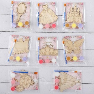 $24 Saypacck 24 Pcs Princess Party Favors Wooden Paint Craft Kits