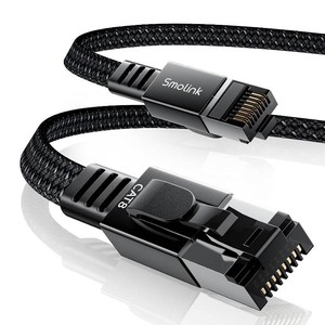 Smolink Cat 8 Ethernet Cable, 1.5ft 40Gbps 2000MHz RJ45 LAN Cable