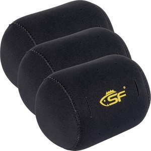 $26 SF Neoprene Conventional Reel Covers Round Reel Case Protective Cover Shield Pouch, XXSXSSMLXLXXL Size, Black