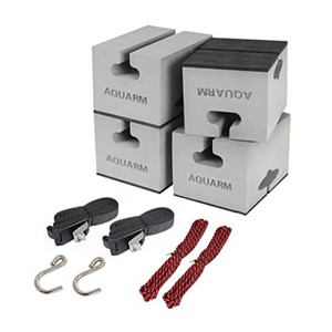 $37 Universal Canoe Carrier Kit Canoe Foam Block for Roof Soft Standard Replacement Car Top Roof Racks Pads with Tie-Downs, 6 inch