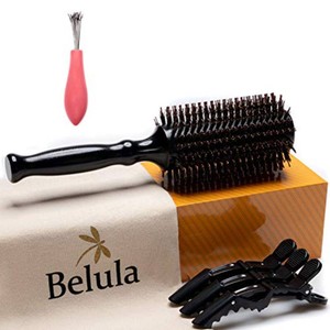 $23 Belula Boar Bristle Round Brush for Blow Drying, Small 1.0 Inch Barrel