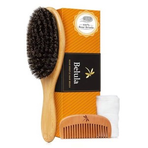 $26 Belula 100% Boar Bristle Hair Brush Set, Medium, for Thin and Fine Hair