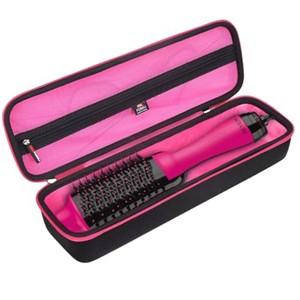 FBLFOBELI Hard Carrying Case for REVLON One Step 1.0 Volumizer  2.0 Volumizer Plus Hair Dryer and Hot Air Brush (Raspberry, Case Only)