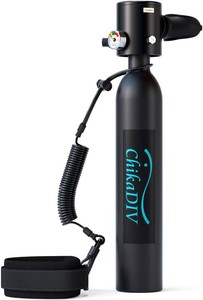 $68 Mini Scuba Tank, 0.5L Portable Diving Tank, Pony Bottle Reusable Lung Tank 3000 PSI Max Pressure for Emergency Rescue Exploration