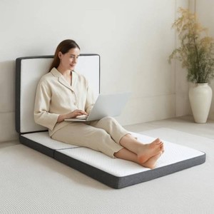 $60 Tri Fold Memory Foam Foldable Mattress Single, 3 inch Folding Mattress for Guest Sleep. Portable Trifold Mat with Removable Washable Cover, Floor Sleeping Mat for Adult and Kid
