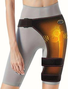 $36 Hip Heating Pad, Electric Heated Hip Brace for Men Women, ArthritisThighButtock Electric Heat Pad for Sciatica Nerve Relief, Birthday for MomWife (Black)
