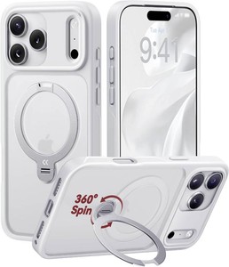 $43 CASEKOO White for 17 Pro Case with 360 Spin Magnetic Stand