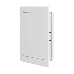 $29 PATIKIL Drywall Access Panel 9x9 Inch, Aluminum Frame Wall Hole Cover Plumbing Access Doors with Click OpenClose Mechanism for Wall Ceiling, White