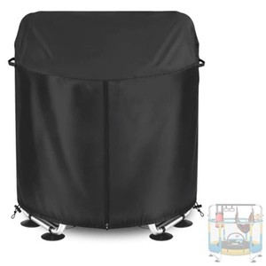 $39 55 Kids Trampoline Cover Waterproof,600D Thick Fabric,Black