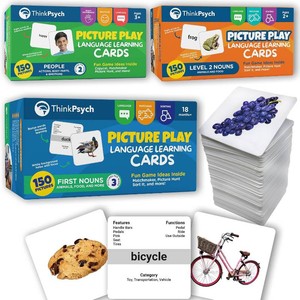 $99 ThinkPsych Flash Cards Bundle - 450 Picture Cards for Autism Speech Therapy