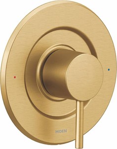 $160 Moen T2191BG Align Shower Trim, Valve Required, Brushed Gold
