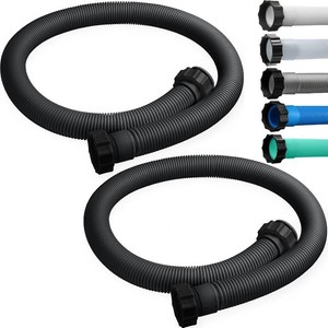 $29 eBoot 2 Pcs 29060e Above Ground Pool Hoses 1.5 Diameter 59 Long Swimming Pool Pump Hose Replacement for Filter Pump, Saltwater System, Sand Filters Accessories(Black)