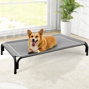 $35 Czpalo Outdoor Elevated Dog Bed for Medium Sized Dogs, No-Tool Assembly.