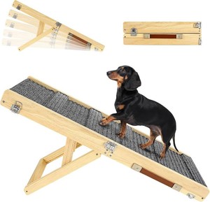 $66 Pawaboo 2026 Upgraded Small Dog Ramp for Couch Foldable, 5 Ajustable Height