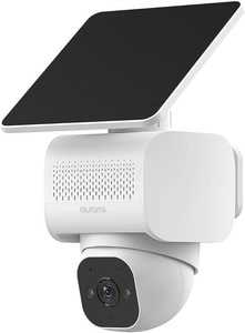 $30 blurams 4K Ultra HD Solar Security Cameras Wireless Outdoor, Outdoor Camera wDual-Band, AOV 247 Recording with SD, 2.45GHz WiFi 6, AI Detection & Color Night Vision