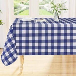 Smiry Picnic Table Cloth, Vinyl Tablecloths with Flannel Backing, 60x84