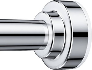 TEECK Shower Curtain Rod, 32-43 inch Adjustable Spring Tension Curtain Rod, Never Rust Anti-Slip Shower Curtain Rod for Bathroom, No Drilling, Never Collapse, Easy to Use, Silver